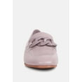 thumbnail image 3 of MERVA Chunky Chain Leather Loafers in lilac, 3 of 8