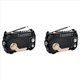 thumbnail image 1 of 2X Radio FM AM SW con Carga Solar, Receptor de Radio de Emergencia con Manivela, Bluetooth 5.2, Compatible con TF, USB, Color Negro, 1 of 5