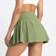 thumbnail image 5 of Falda de tenis 2 en 1 con pantalones cortos para mujer: falda pantalón deportiva de nailon y spandex transpirable con cintura elástica para correr y hacer ejercicio, 5 of 7