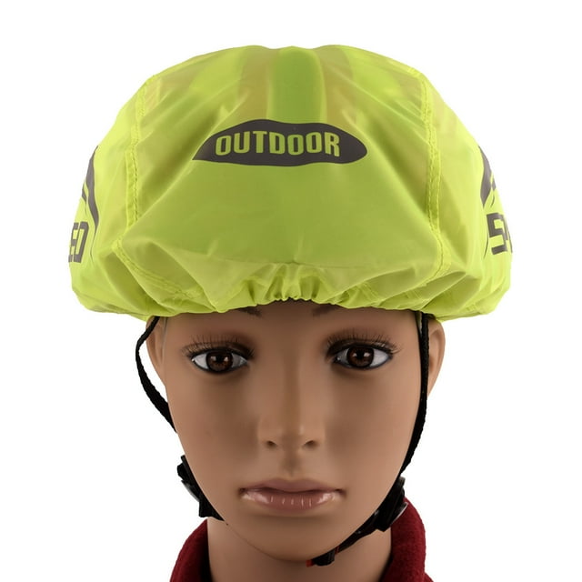 Bike Helmet Cover Bike Helmet Cover With Reflective Strip Safe High Visibility Waterproof Cycling Helmet Rain Cover