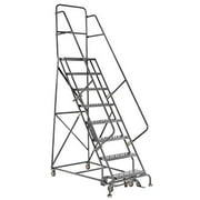 LOUISVILLE GSW2410 Rolling Ladder,Steel,136" H,Gray