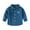 Dark Blue, variant on Qingpeng Kids Denim Button Down Shirt Toddler Boy Girl Long Sleeve Lapel Jackets Shirt Tops