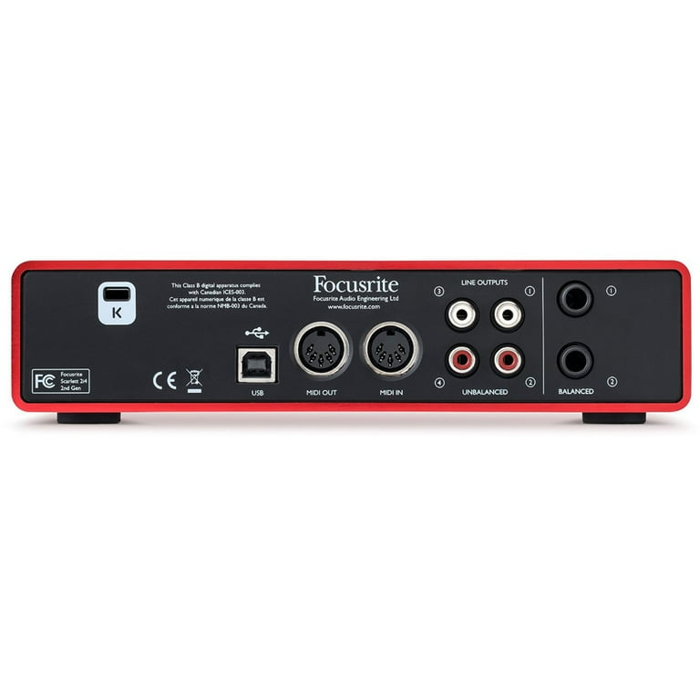 DJ機材 FOCUSRITE SCARLETT 2i4 gen2 2i4_FRont-