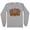 Grey, variant on Retro Pumpkin Spooky Season Long Sleeve Shirt Unisex Large White