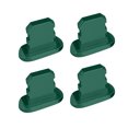 thumbnail image 1 of Sidaley 4Pcs Mobile Phone Stopper Dust Proof USB Protection Anti-dust Cap Micro Charging Port Replacement for 13/Mini/Pro/Pro Max Cables de audio/vídeo Verde oscuro, 1 of 4