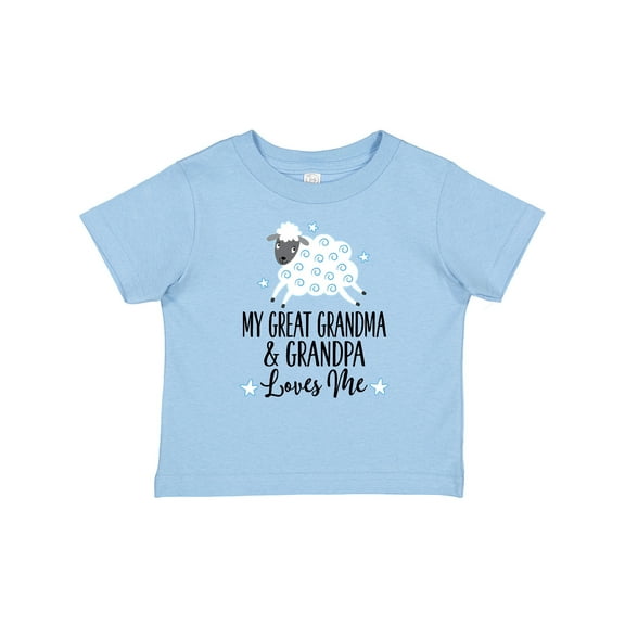Inktastic My Great Grandpa and Grandma Love Me Boy Lamb Boys or Girls Baby T-Shirt