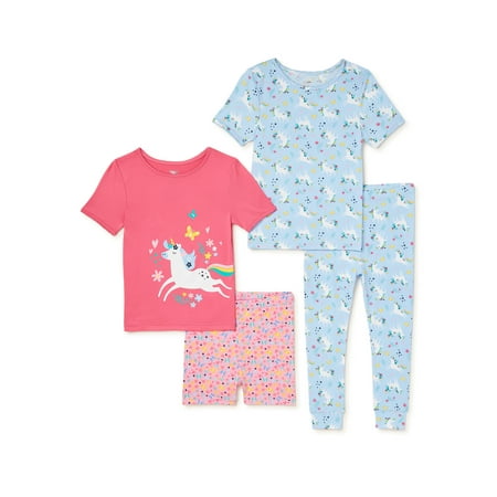 Cozy Jams Baby Girl & Toddler Girl 4 Pc Pajama Set, Sizes 12 Months-5T