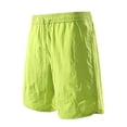 thumbnail image 5 of Afuyipoi ​Men's Athletic Shorts with Zipper Pockets, Quick Dry Performance Sports Shorts, Elastic Waist Summer Gym Shorts for Running and Hiking, S-4XL Green Size 2XL, 5 of 8