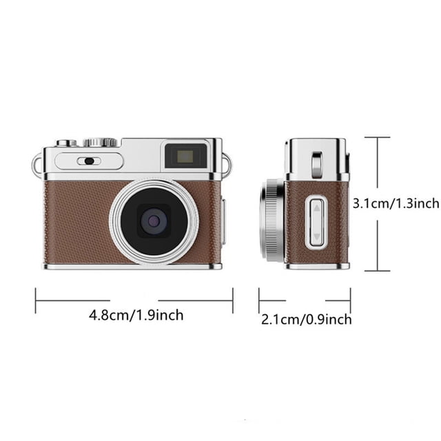 Herunwer Retro Style Mini HD Camera, Portable and Ultra-Lightweight for On-the-Go Recording