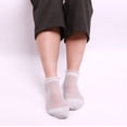 thumbnail image 3 of GZWYHT No Show Socks,Dress Socks Summer Women Ladies Sheer Silky Glitter Transparent Short Stockings Ankle Socks Flat Socks,, A, 3 of 3