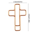 thumbnail image 3 of SLYNSHome Easter Cross Paper Clips Small Christian Bookmarks Rose Gold Religious Cross Paper Clips Office Supplies, 3 of 6