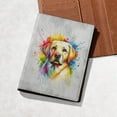 thumbnail image 5 of Watercolor Drip Labrador Retriever Pop Art Colorful Portrait Artwork Travel Passport Wallet Lab Dog Lover Gifts PU Leather Passport Holder Cover - 01009, 5 of 5
