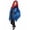 Blue, variant on HPO Unisex Tinsel Jacket Loose Fit Long Sleeve Carnival Halloween Cosplay Fancy Dress Outfit