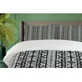 thumbnail image 4 of Ambesonne Western Duvet Cover Sets, Boho Aztec Style, 2-Queen, Black Grey, 4 of 7