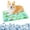 E, variant on Summer Cooling Gel Water Cushion Pad for Pets - Heat Relief Cooling Mat with Durable Scratch-Resistant Fabric - Portable Ice Cooler Bed for Dogs Cats Indoor Outdoor Use
