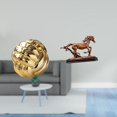 thumbnail image 2 of Figura de cerámica, estatua de caballo, adorno de bola de hilo, escultura en miniatura de resina, coleccionable, material ligero, adecuado para sala d, 2 of 8