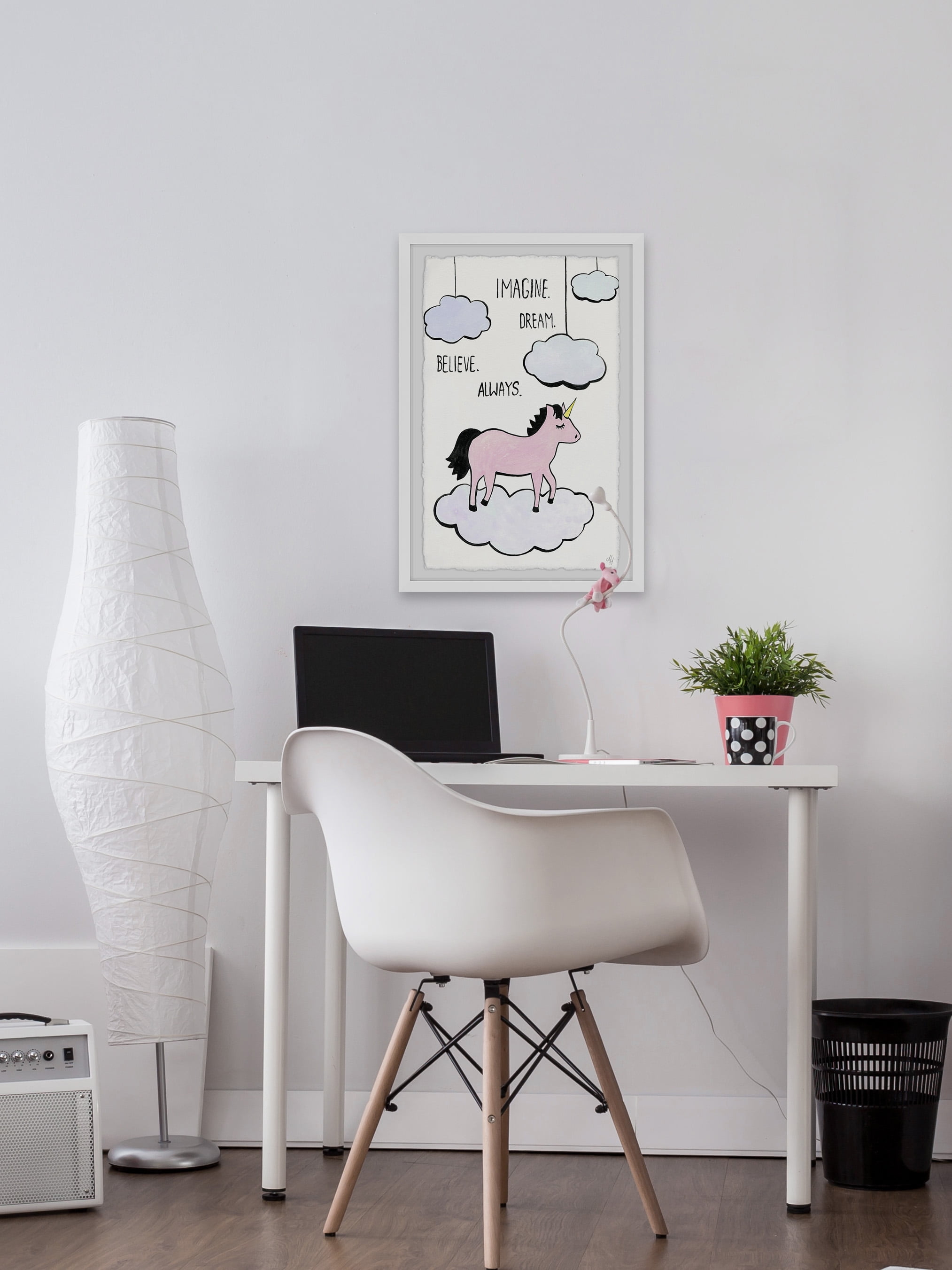 Marmont Hill Imagine Dream Believe Always Framed Wall Art