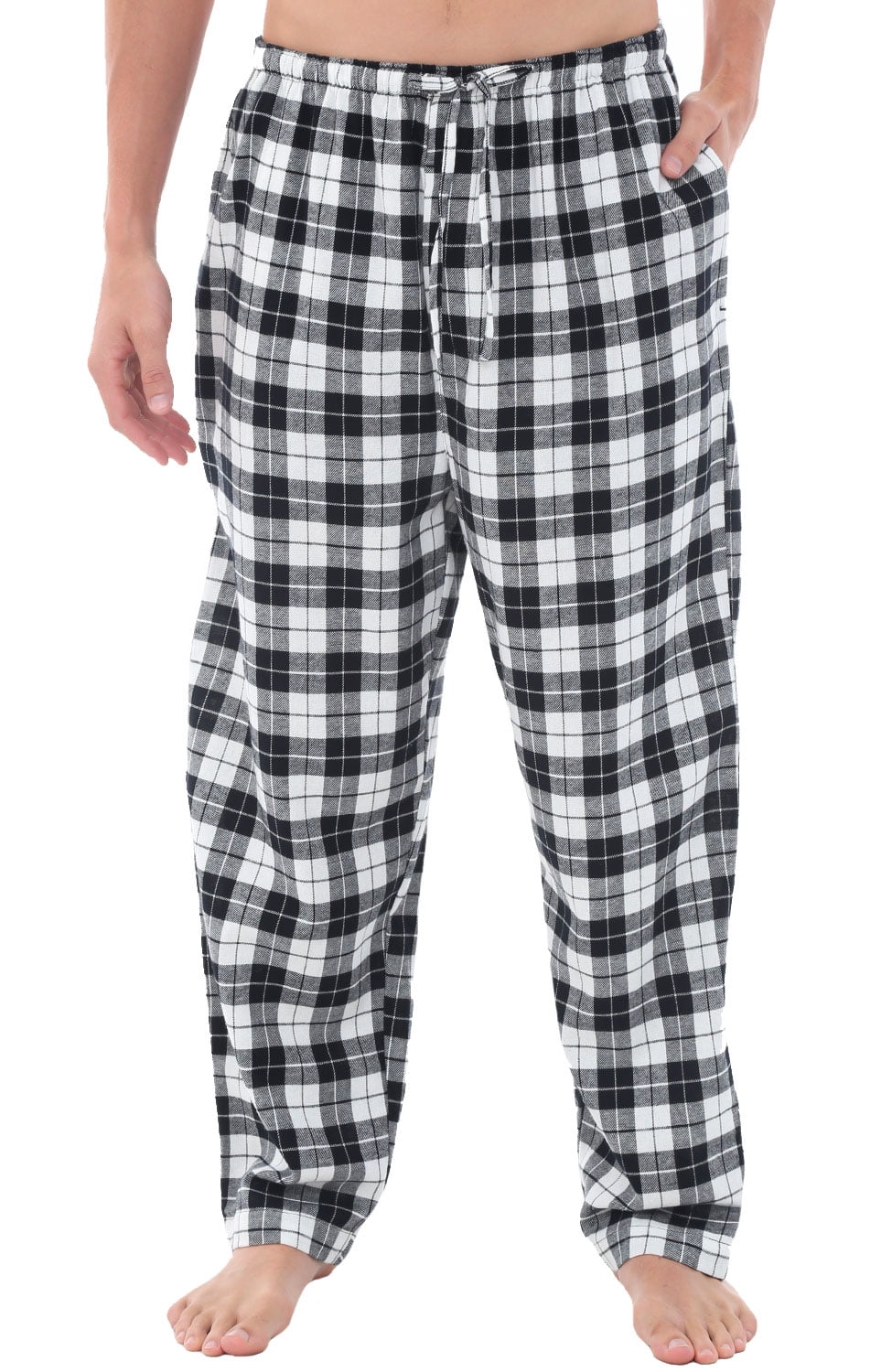 Alexander Del Rossa Men's Lightweight Flannel Pajama Pants, Long Cotton ...