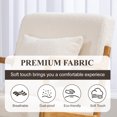 thumbnail image 5 of Vewiner Modern Accent Chair with Wood Frame,Upholstered Armchair with Lumbar Pillow,Mid-Century Lounge Chair for Living Room, Bedroom, Balcony,Set of 2, 5 of 7