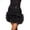 Black, variant on Women Sequin Feather Skirt Holiday Sparkly Furry Bodycon Mini Skirts Glitter Disco Party Tutu Skirt with Trim Red XL