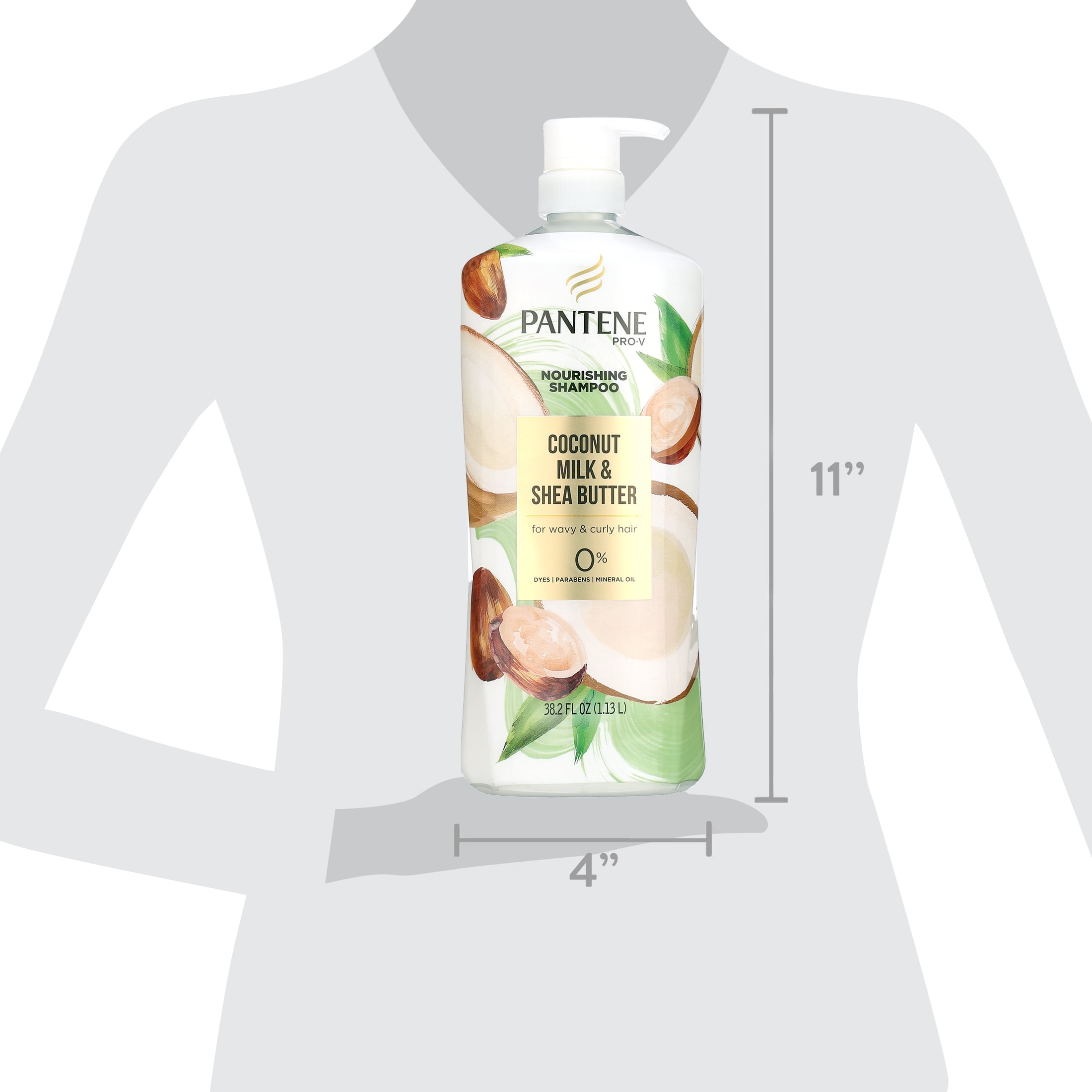 Pantene Pro-V Nourishing Shampoo Coconut Milk and Shea Butter (38.2 Fluid Ounce)