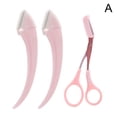 thumbnail image 4 of Buy 1 Get 2 Free Curved Eyebrow Trimmer Facial Eyebrow Scissors With Comb Stainless Steel Makeup, 4 of 8