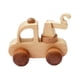 thumbnail image 4 of juguete de madera,Vehículos de madera de juguete para niños pequeños de 1 a 3 años que aprenden a gatear,Vehículos masticables Sonajero Juguete para bebé 1+ año,Juguete para gatear Grua, 4 of 9