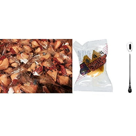 Individually Wrapped Traditional Fortune Cookies (200 pcs) + Free one NineChef Spoon