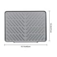 thumbnail image 7 of Shoreew Silicone Drain Mat Kitchen Sink Slope Design Heat-Resistant Drain Pad Cookware Drying Tray Air Circulation Drain Mat, 7 of 7