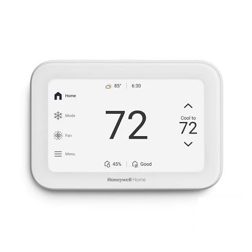 Honeywell Home THX1200W5/U ElitePro S1200 Thermostat Intelligent, Écran Tactile de 5 Pouces, Blanc