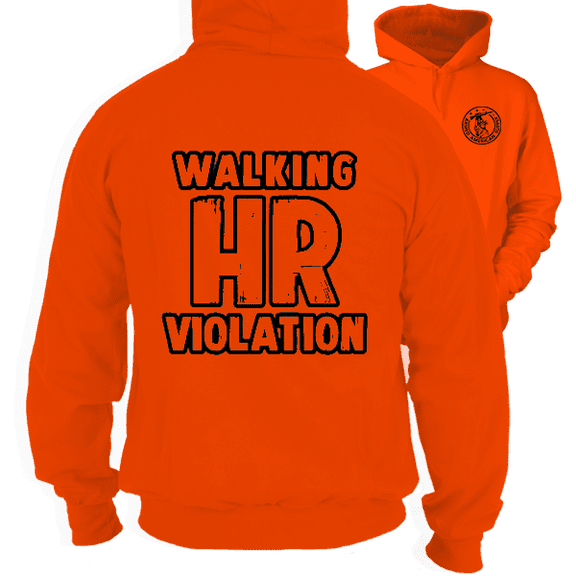 HR Violation - Safety Orange Hi Vis Hoodie