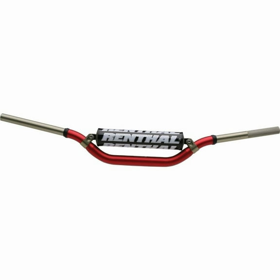 Renthal 997-01-RD-02-185 Twinwall Red 1-1/8" Aluminum Handlebar