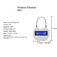 thumbnail image 2 of Smart Time Lock LCD Display Multifunction Electronic Timer,Waterproof USB Rechargeable Temporary Timer Padlock, 2 of 6