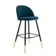 thumbnail image 2 of Modway Cordial Fabric Bar Stools - Set of 2 in Azure, 2 of 7