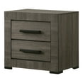 thumbnail image 3 of Furniture of America Liam 2-Drawer Wood Adult Nightstand, Gray, 3 of 10