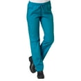 thumbnail image 3 of Maevn Red Panda Women's Curved Mock Wrap Top & Full Elastic Cargo Pant Scrub Set, 3 of 5