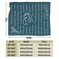 thumbnail image 3 of Wijzvio To My Niece Throw Blanket Soft Fuzzy Fleece Blanket For Couch Bed Living Room Decoration 60"X50", 3 of 9