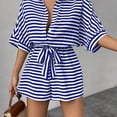 thumbnail image 4 of Short Sleeve Romper, Trendy Summer Jumpsuit, 4 of 4