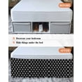 thumbnail image 7 of Black Boho Geometric Wrap Around Bed Skirts for King Bed 16" Drop,Bed Skirt with Adjustable Elastic Belt Dust Ruffle Bed Valance for Bedroom Hotel Retro Simple Ethnic Abstract Motifs Bed Frame Cover, 7 of 7