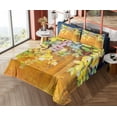 thumbnail image 4 of Ambesonne Colorful Fitted & Top Sheet Set with Shams, Misty Backdrop, Multicolor, 4 of 5