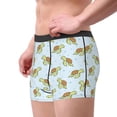 thumbnail image 2 of Balery Cartoon Sea Turtle Calzoncillos bóxer para hombre, ropa interior de algodón suave y transpirable con cinturilla de nailon-Small, 2 of 5