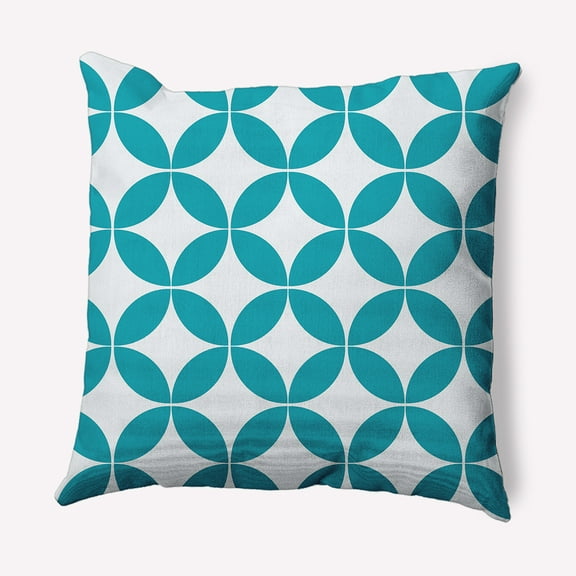 Simply Daisy 16" x 16" Scandinavian Blue Polyester Throw Pillow