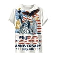 thumbnail image 4 of vigerkar USA US Flag Patriotic 4th of July America T-Shirt (Yellow, XXL), 4 of 4