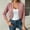 Pink, variant on IUYRTFE Women's Open Front Cropped Cardigan 3/4 Sleeve Solid Color Casual Lightweight Jacket