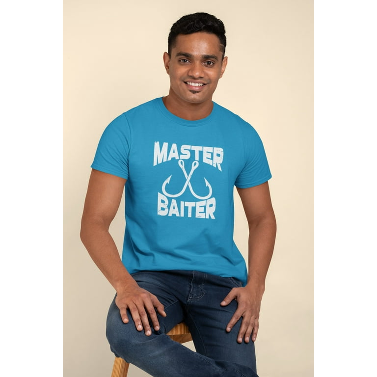 Master Baiter Sapphire Blue adult T-Shirt - Large, Men's