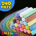 thumbnail image 3 of Tiza para acera con forma de pez pequeño, 240 unidades, lavable para niños de más de 3 años, 3 of 6