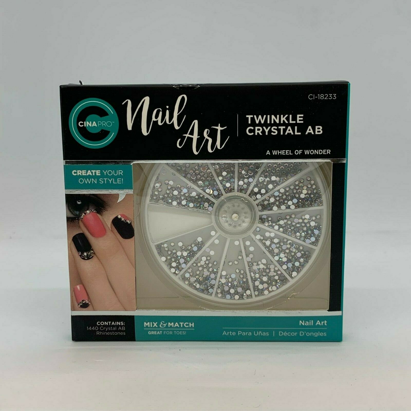 Cinapro Nail Creations Nail Art Twinkle Crystal AB