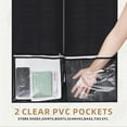 thumbnail image 4 of URSOFINE 54" Garment Bags for Travel and Storage, Travel Suit Bags for Men Women with 2 Clear Pockets, Storage bags for Clothes, Suits, Dress, Shirts, Coats (Green), 4 of 7