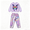 Purple-Butterfly, variant on Toddler Girls 2-Piece Set Pink Rainbow Heart & Star Sweatshirt, Colorful Gradient Pants, Long Sleeve Outfit, 5T
