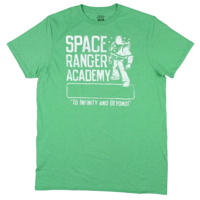 Disney Mens' Toy Story Buzz Lightyear Space Ranger Academy T-Shirt (SM)